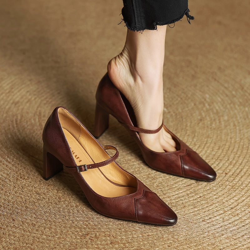 Novara™ | Emily Genuine Leather Heels