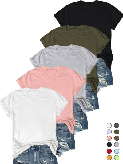Novara™ | Casual Short Sleeve Tee (Pack of 5)