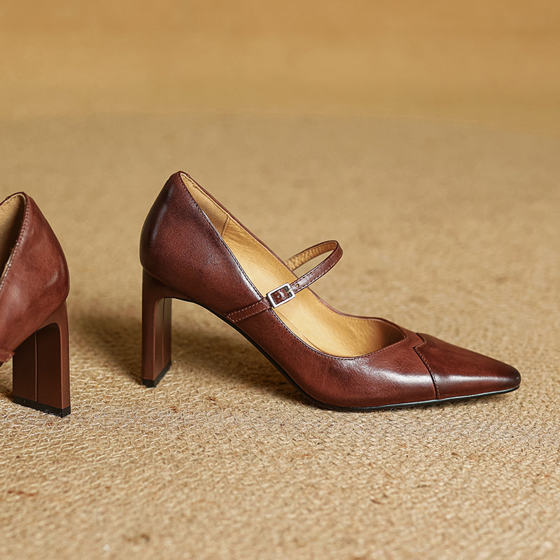 Novara™ | Emily Genuine Leather Heels