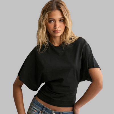 Novara™ | Casual Fitted Half Sleeve Round Neck Top