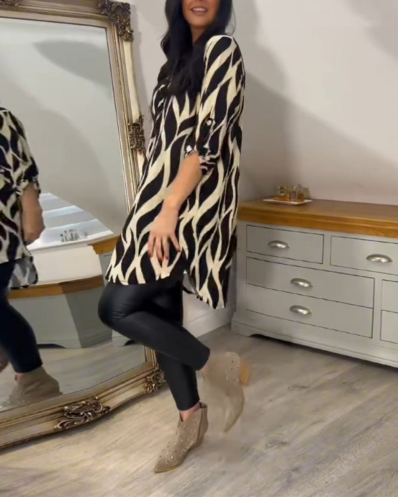 Novara™ | Printed Loose-Fit Top