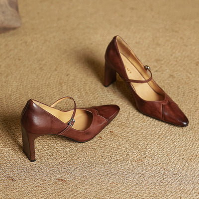 Novara™ | Emily Genuine Leather Heels