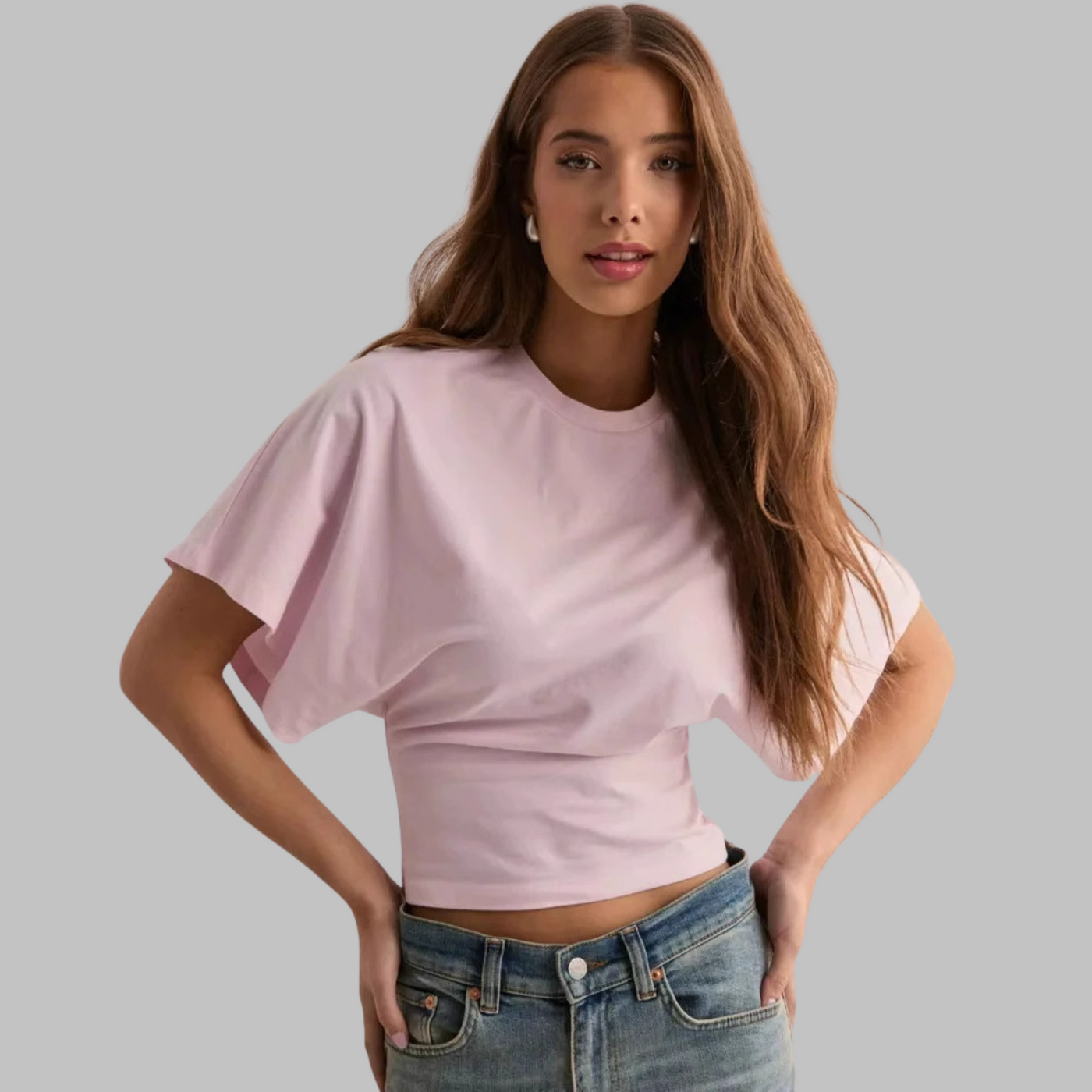 Novara™ | Casual Fitted Half Sleeve Round Neck Top