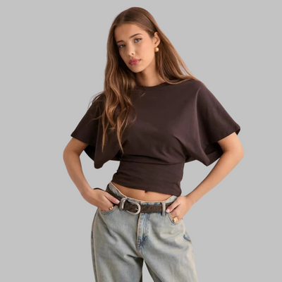 Novara™ | Casual Fitted Half Sleeve Round Neck Top