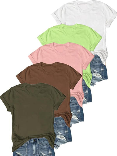 Novara™ | Casual Short Sleeve Tee (Pack of 5)