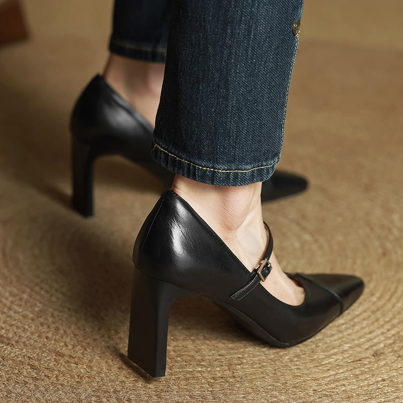 Novara™ | Emily Genuine Leather Heels