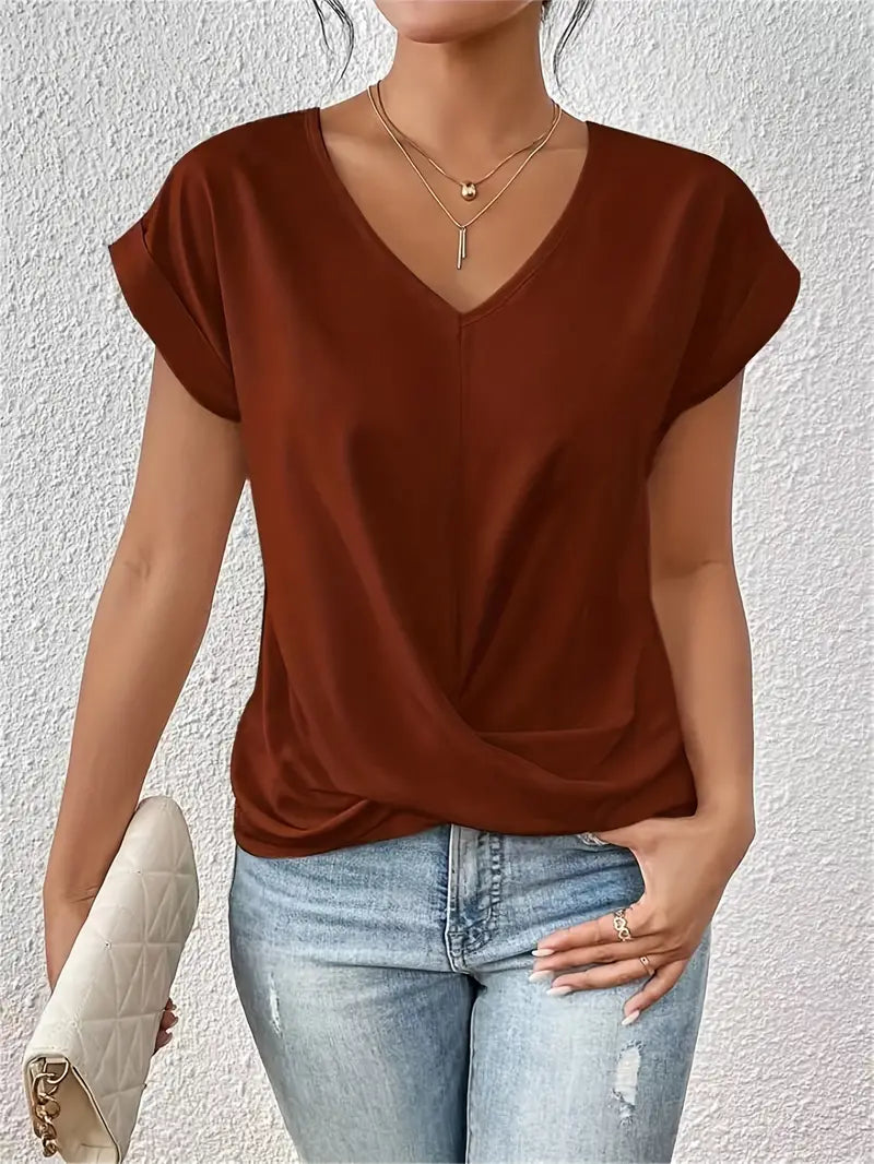 Novara™ | The Stylish V-Neck Top
