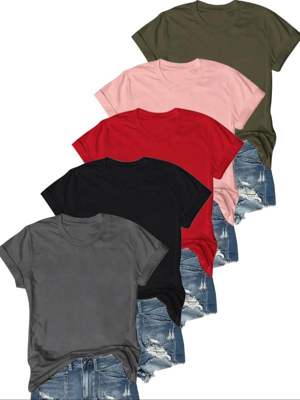 Novara™ | Casual Short Sleeve Tee (Pack of 5)
