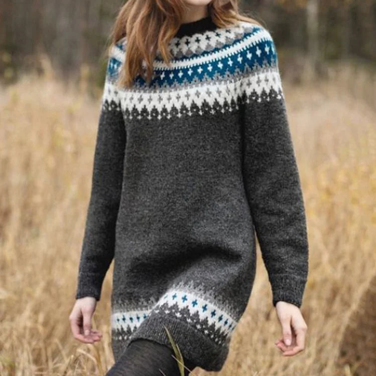 Novara™ | Nordic Sweater Dress
