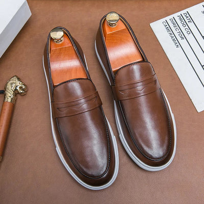 Novara™ | Reyes Genuine Leather Loafers