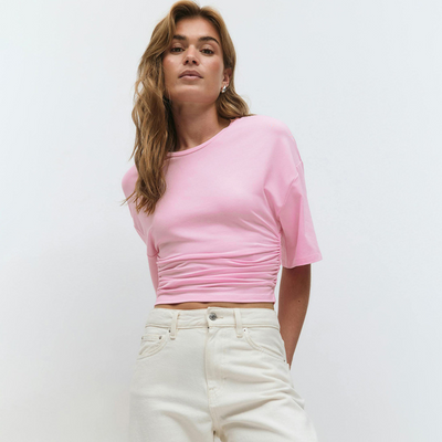 Novara™ | Comfy Short Sleeve Waist Fitted Top