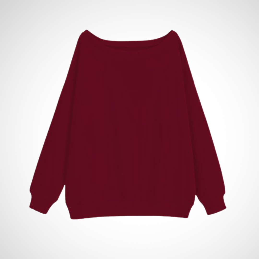 Novara™ | Casual Scoop Neck Long Sleeve Sweater