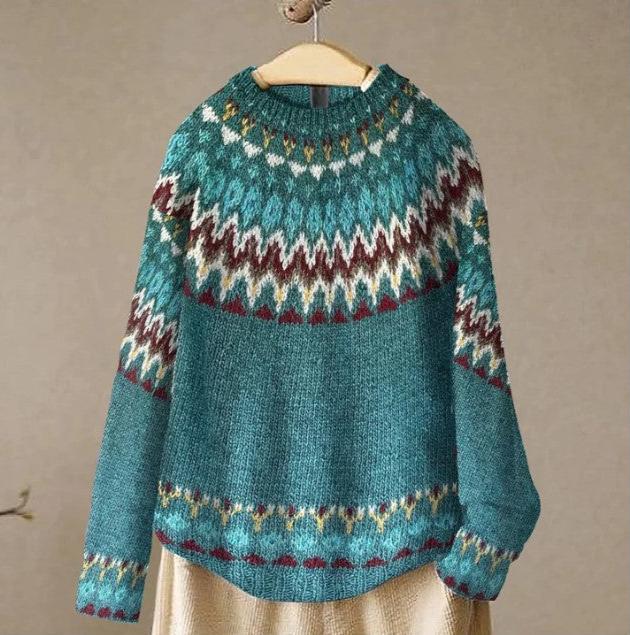 Novara™ | Boho Wave Knit sweater