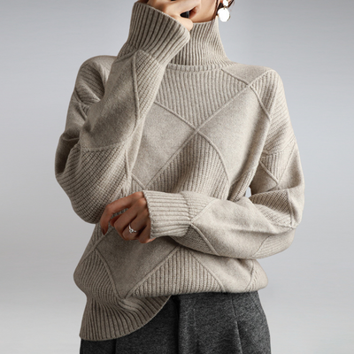 Novara™ | Luxe Ribbed Turtleneck Pullover
