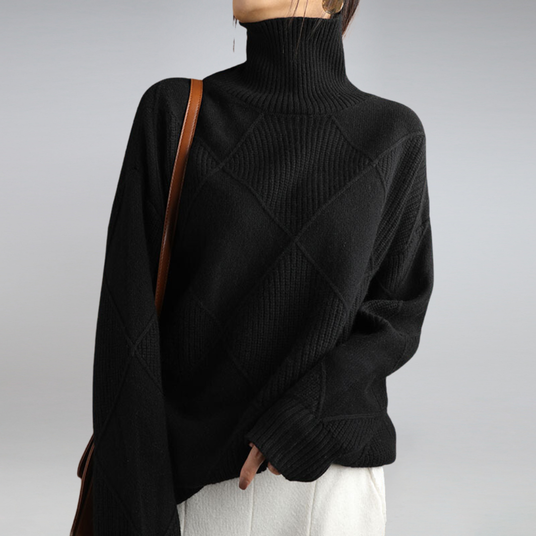 Novara™ | Luxe Ribbed Turtleneck Pullover