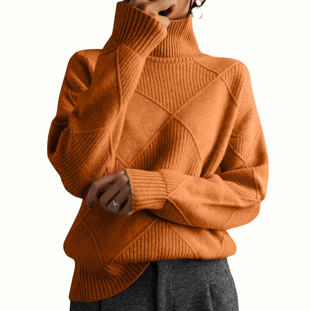 Novara™ | Luxe Ribbed Turtleneck Pullover