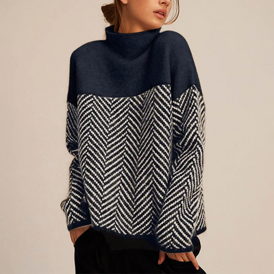 Novara™ | Two-Tone High-Neck Pullover