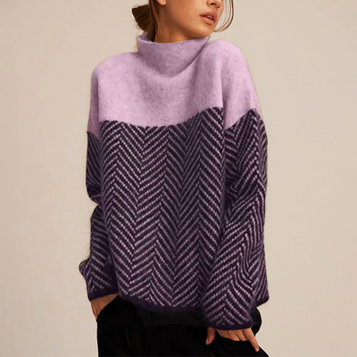 Novara™ | Two-Tone High-Neck Pullover