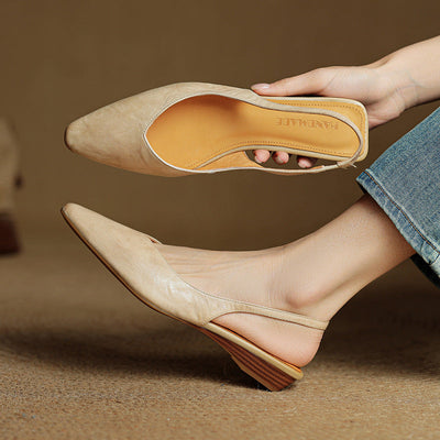 Novara™ | Amelie Genuine Leather Slingbacks
