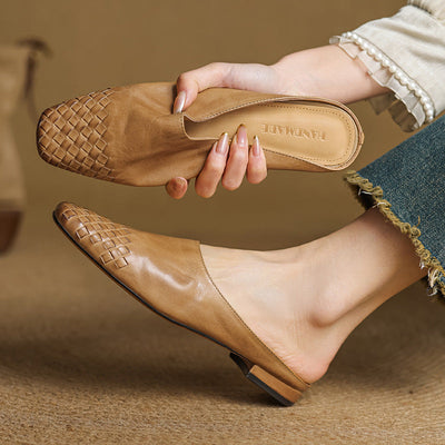 Novara™ | Dalvi Genuine Leather Mules