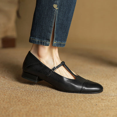 Novara™ | Graneth Genuine Leather Flats