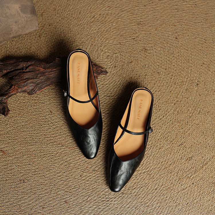 Novara™ | Orella Genuine Leather Mules