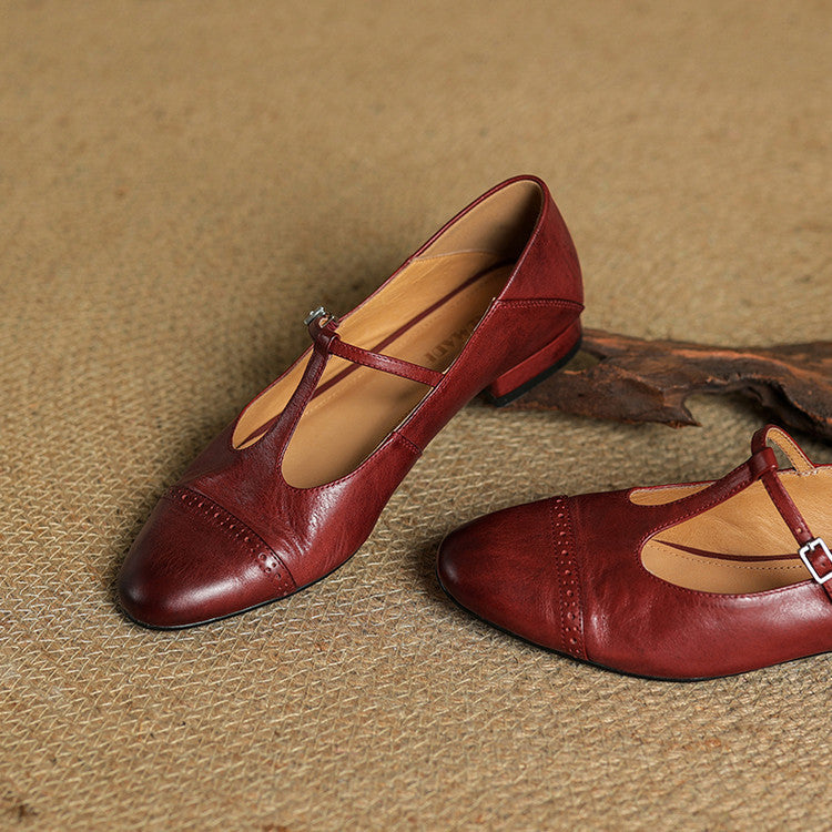 Novara™ | Graneth Genuine Leather Flats