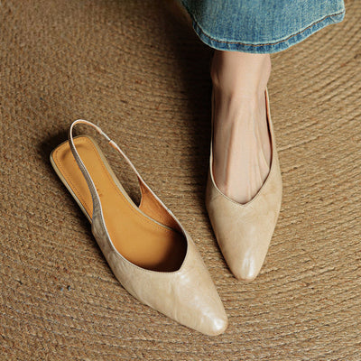 Novara™ | Amelie Genuine Leather Slingbacks