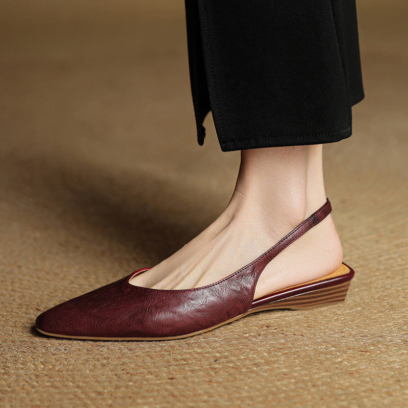 Novara™ | Amelie Genuine Leather Slingbacks