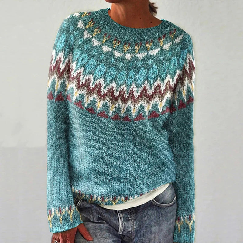 Novara™ | Boho Wave Knit sweater