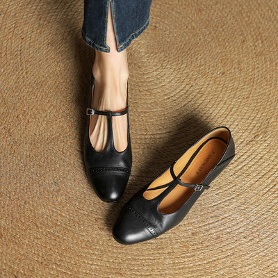 Novara™ | Graneth Genuine Leather Flats