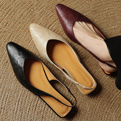 Novara™ | Amelie Genuine Leather Slingbacks