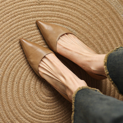 Novara™ | Carlen Genuine Leather Heels