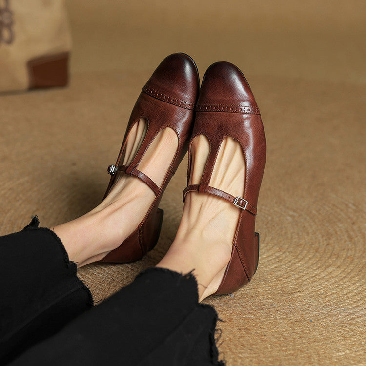 Novara™ | Graneth Genuine Leather Flats