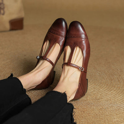 Novara™ | Graneth Genuine Leather Flats