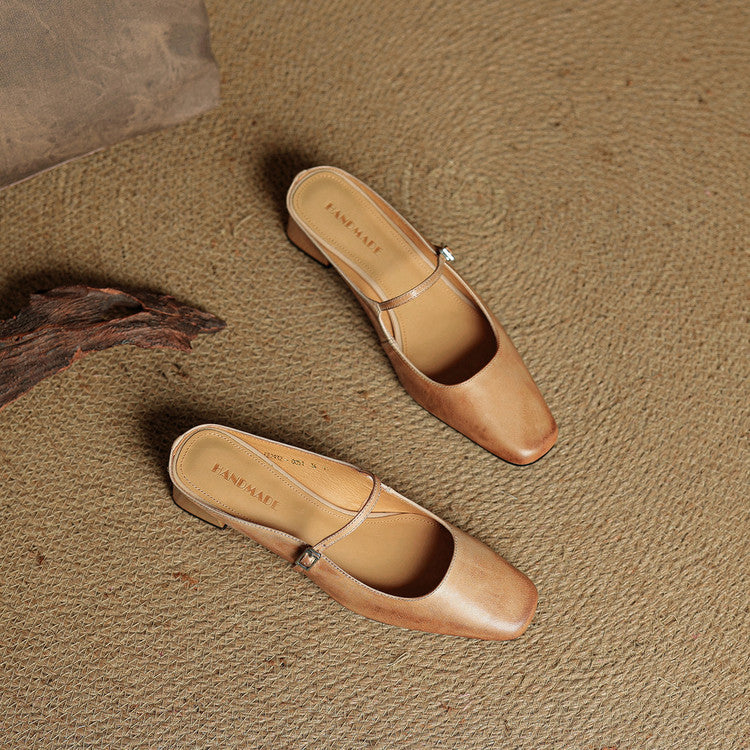 Novara™ | Esmer Genuine Leather Mules