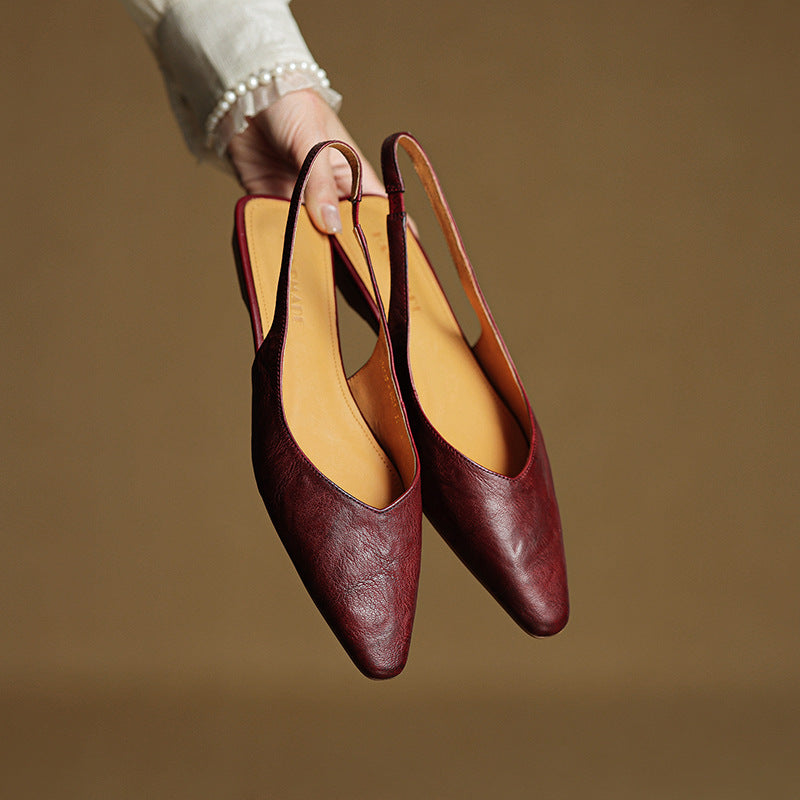 Novara™ | Amelie Genuine Leather Slingbacks