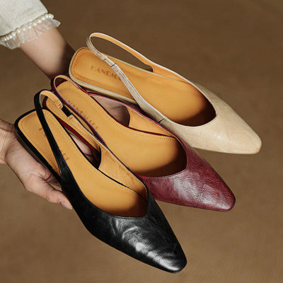 Novara™ | Amelie Genuine Leather Slingbacks