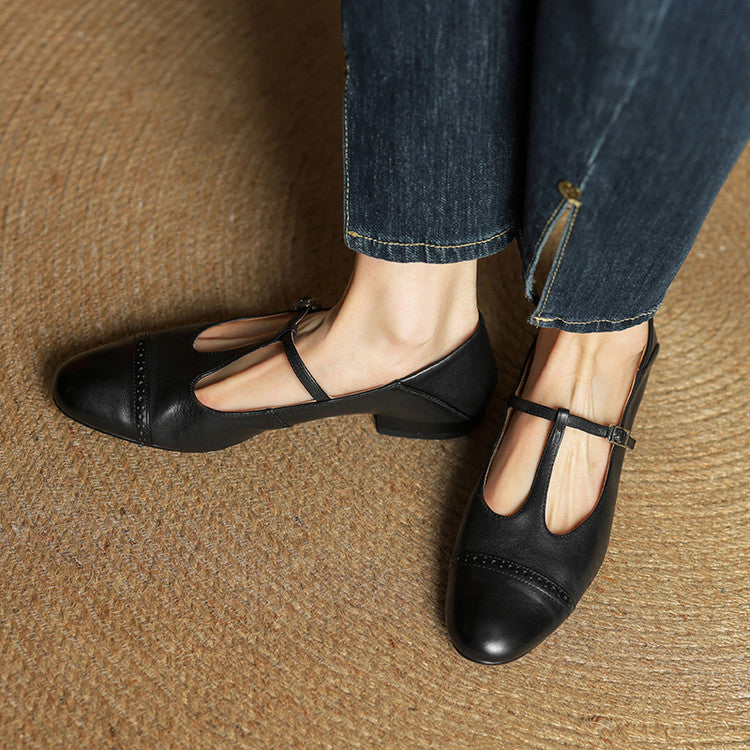Novara™ | Graneth Genuine Leather Flats