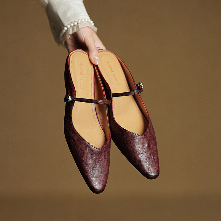Novara™ | Orella Genuine Leather Mules