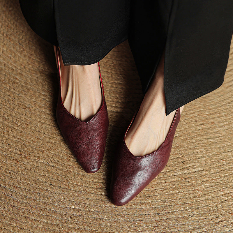 Novara™ | Amelie Genuine Leather Slingbacks