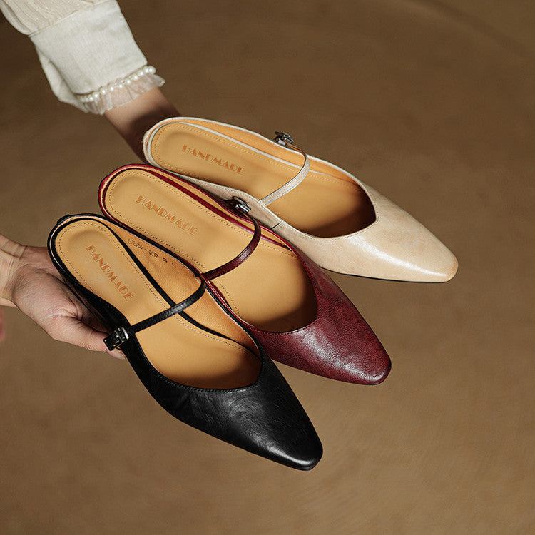 Novara™ | Orella Genuine Leather Mules
