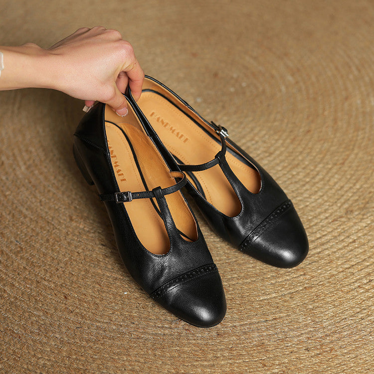Novara™ | Graneth Genuine Leather Flats