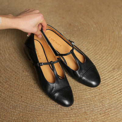 Novara™ | Graneth Genuine Leather Flats