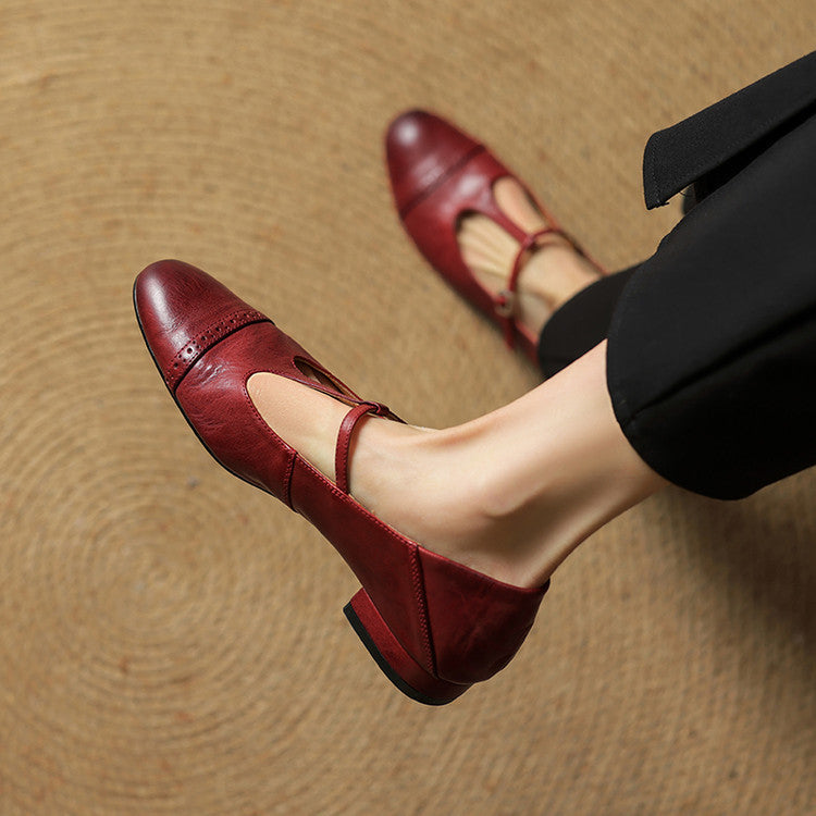 Novara™ | Graneth Genuine Leather Flats