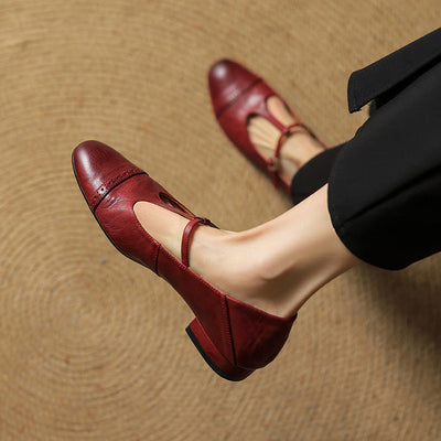 Novara™ | Graneth Genuine Leather Flats