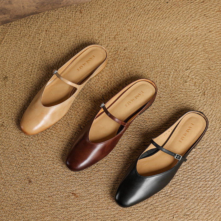 Novara™ | Merisa Genuine Leather Mules