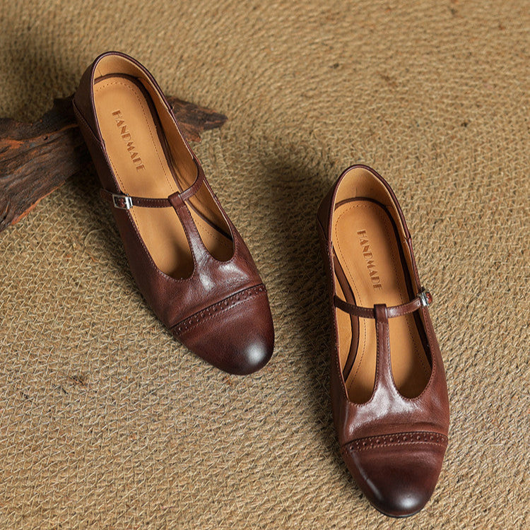 Novara™ | Graneth Genuine Leather Flats