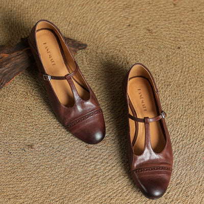 Novara™ | Graneth Genuine Leather Flats