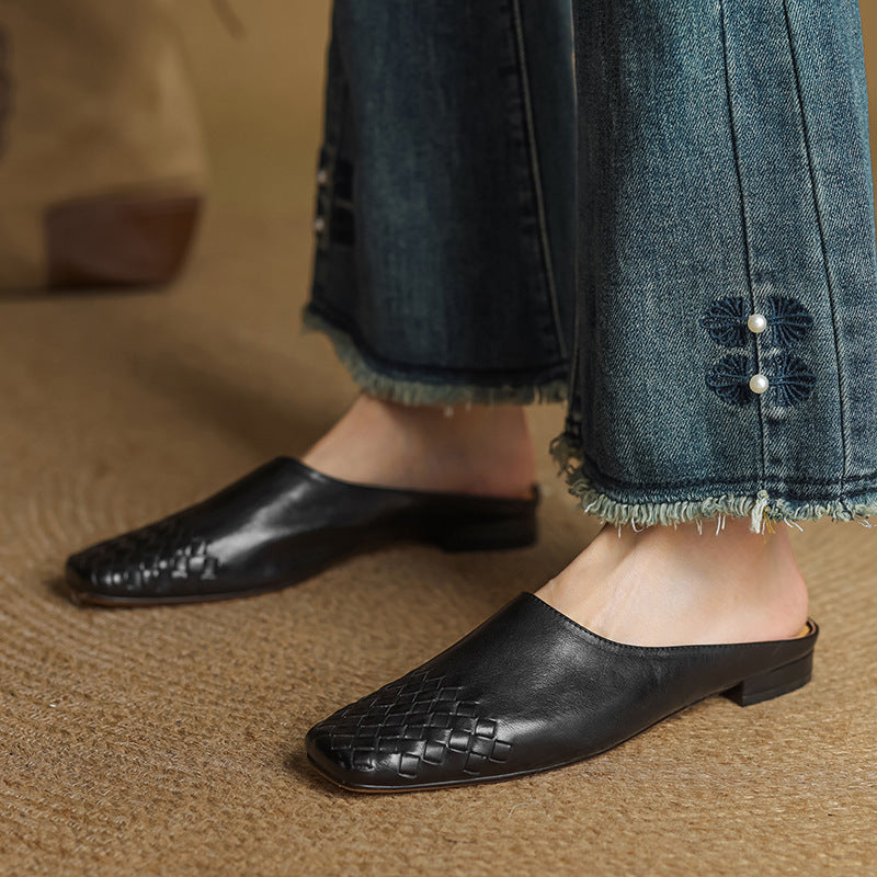 Novara™ | Dalvi Genuine Leather Mules